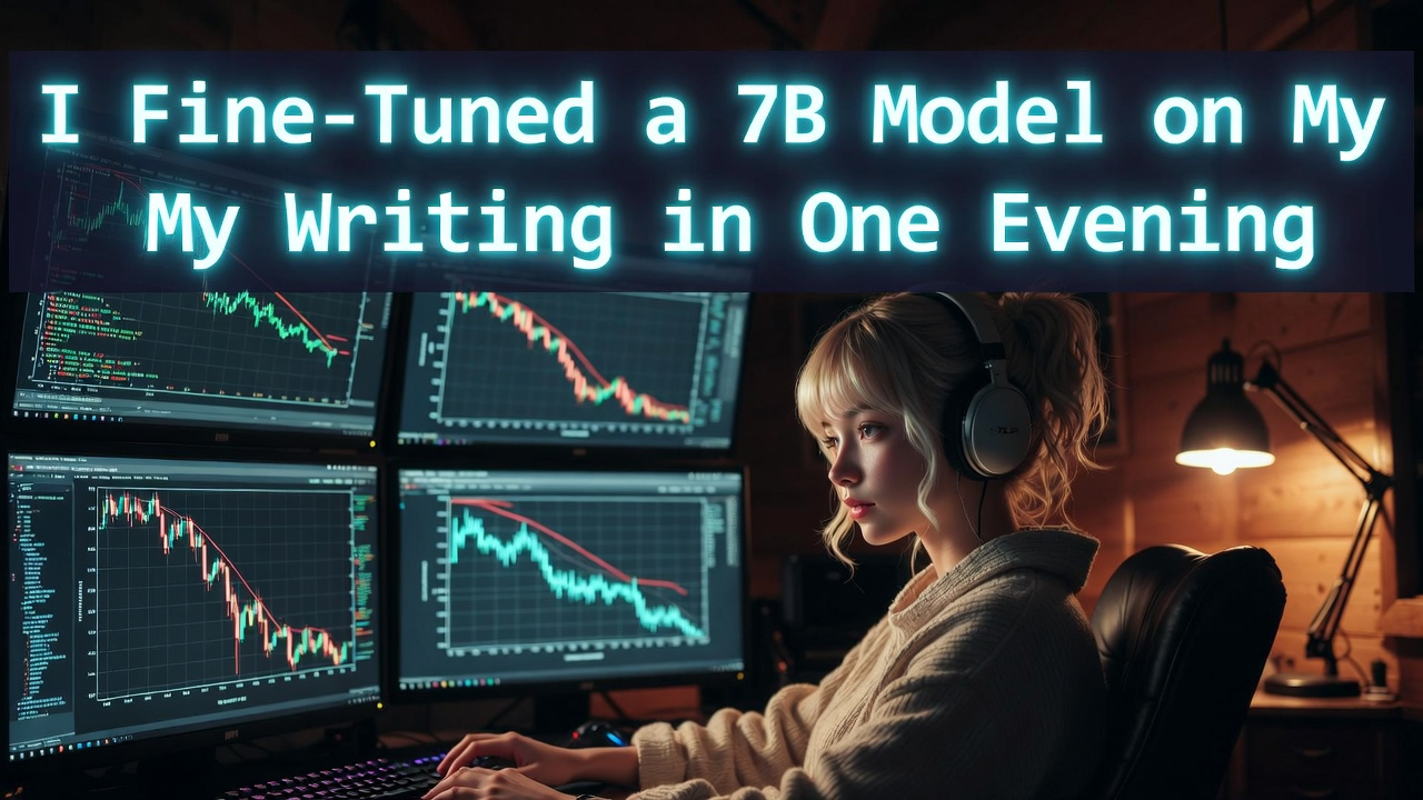 I Fine-Tuned a 7B Model on My Own Writing in One Evening — Here's Exactly How