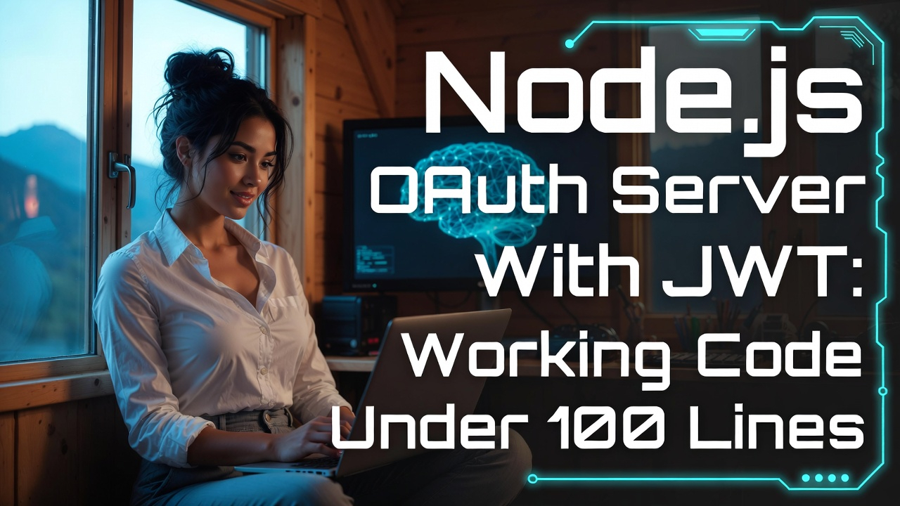 Node.js OAuth Server with JWT: Working Code Under 100 Lines