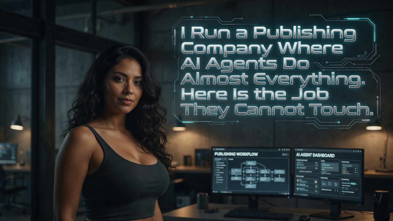 I Run a Publishing Company Where AI Agents Do Almost Everything. Here Is the Job They Cannot Touch.